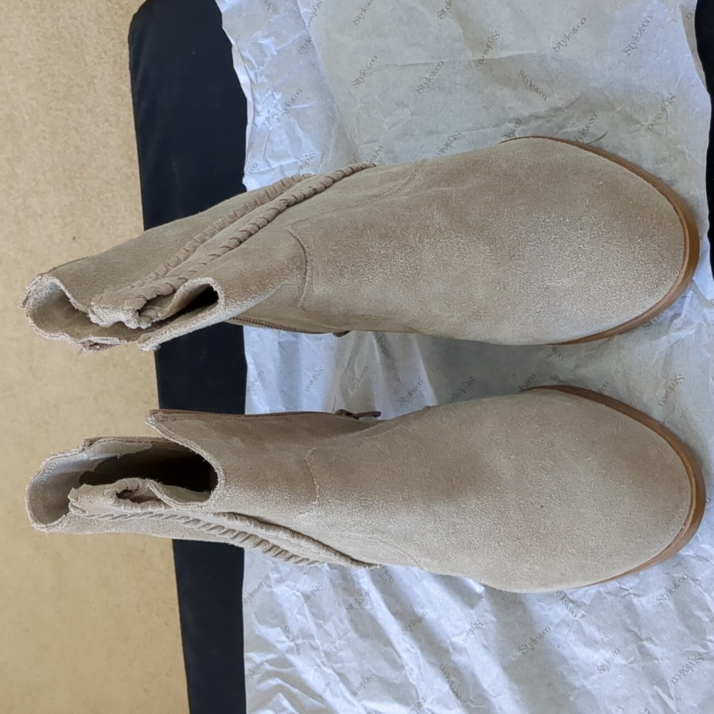 Coconuts by Matisse Suede Leather Ankle Light Tan Boots size 7